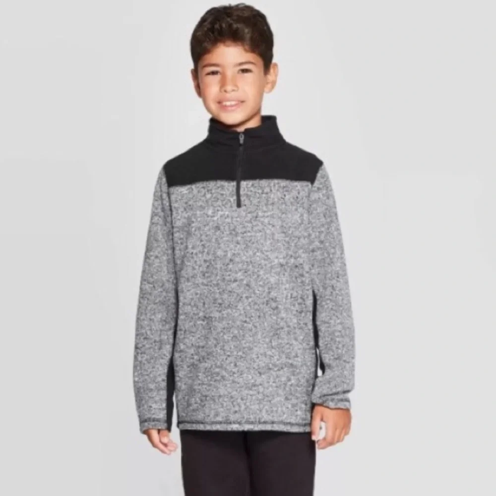 C9 by Champion and New Balance | Boys 2 piece black gray Sweater bundle Size 6